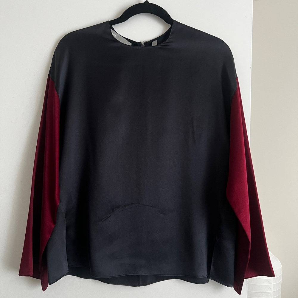 Vince Elegant Black Silk Top